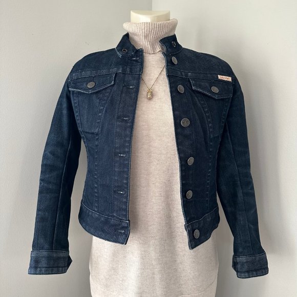 Women Calvin Klein Jean Denim Jacket (xs) - Picture 1 of 9